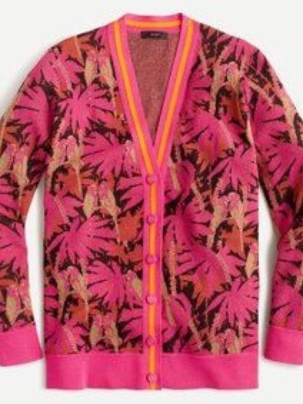 J. Crew Boyfriend Cardigan Sweater in Palm Size Medium